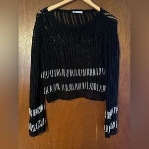 NWOT ZARA Silver Embellished Sweater